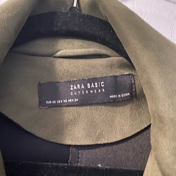 Zara green suede jacket - Picture 4 of 4